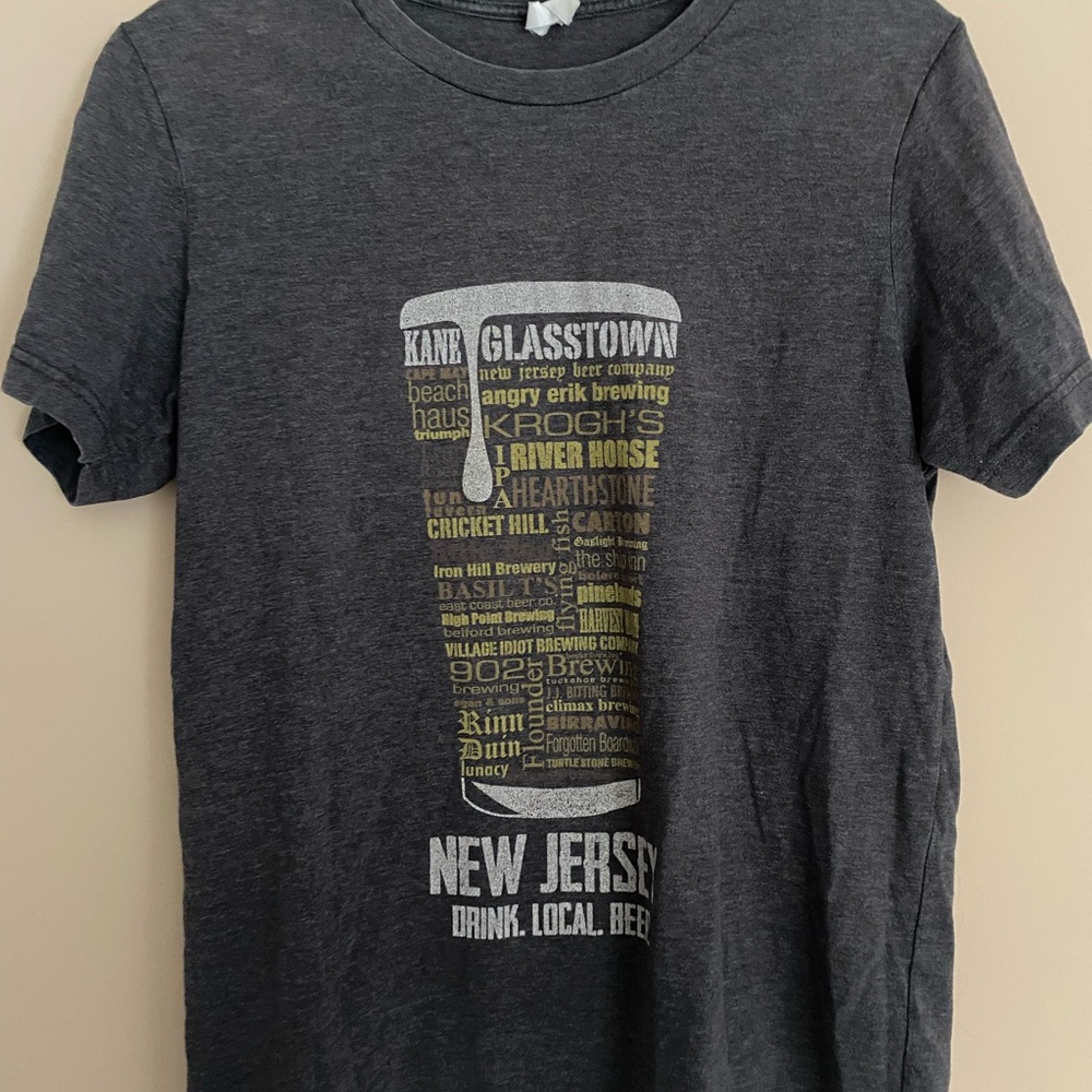 New Jersey Drink Local Beer Graphic Tee
